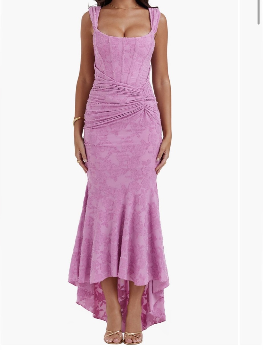House of CB Cesca Floral Ruched Dress
